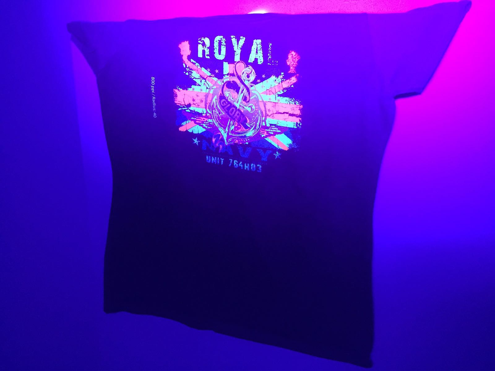 Glowing Neon Toner printed t-shirt Glowing Neon Toner printed t-shirt