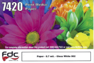 Picture of 30" FDC Poster Paper Semi-Matte White