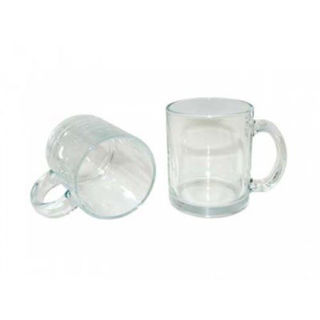 The 11oz clear glass mug.