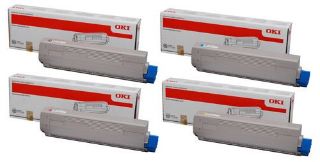 Picture of OKI pro9541WT Toner Cartridges and Drums