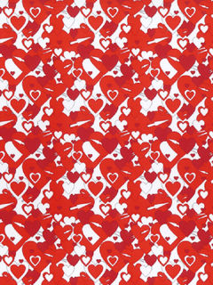 Picture of ThermoFlex FASHION Pattern - Red/White Hearts