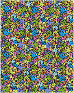 Picture of ThermoFlex FASHION Pattern - Coloured Marijuana