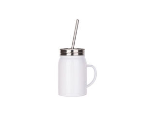 17oz SS Tumbler with lid and straw