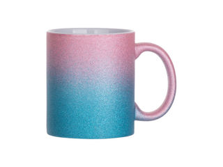 Picture of 11oz Gradient Glitter Mug Pink/Lt Blue