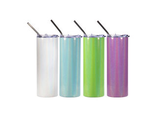 Picture of 20oz SS Tumbler with Straw&Lid Glitter Sparkling