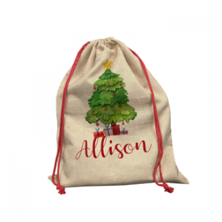 Large Faux Burlap Gift Bags with drawstrings measures 19.7"x 25.