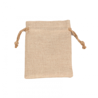 Faux Burlap Drawstring Bag 4.72"x 6.69"