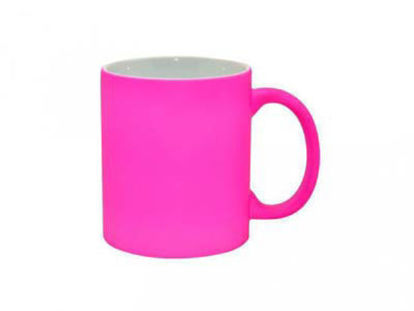 Neon Pink Frosted Semi-Matt 11oz Mug