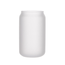 Frosted Beer Can Glass 13oz