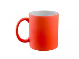 Picture of 11oz (Frosted) Reddish Orange Mugs