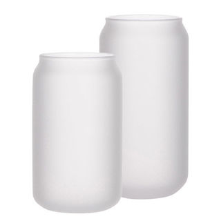 Frosted Beer Can Glass 13oz and 18oz