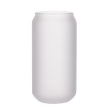 Frosted Beer Can Glass 18oz