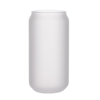 Frosted Beer Can Glass 18oz