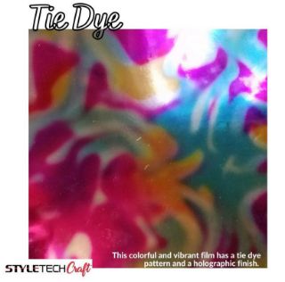Styletech Metalized Holographic Film-9000 Series - 849 Tie Dye Vinyl
