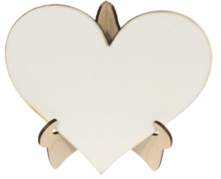 MDF Heart Easel