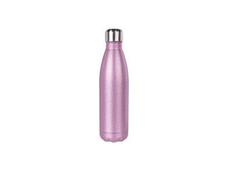 Picture of 17oz Stainless Steel Coke Bottle-Glitter-Pink