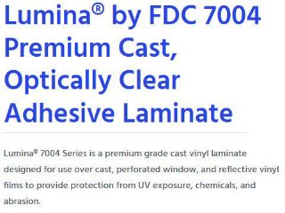 FDC- Premium Cast Optically Clear Lam