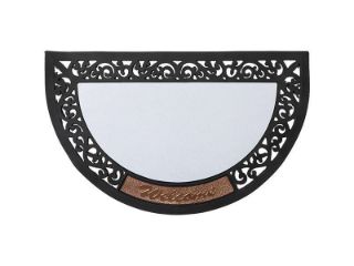 32" Half Round Rubber Felt Mat with insert