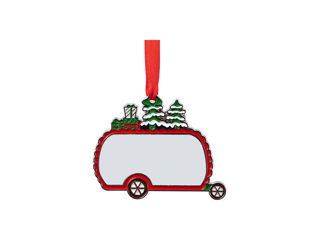 3" Metal Ornament - Santa's Van Camper