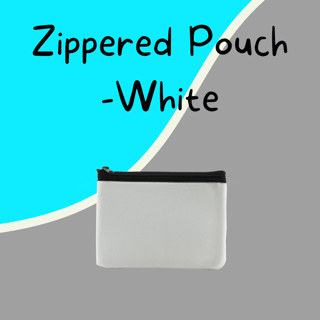 Zippered Pouch - White