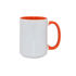 15oz Orange Two-Tone Sublimation Mug
