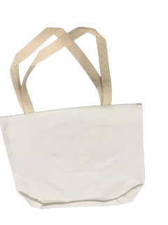 	White Polyester Canvas Tote Bag