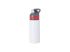 22oz Aluminum Water Bottle-Red Top Open Straw