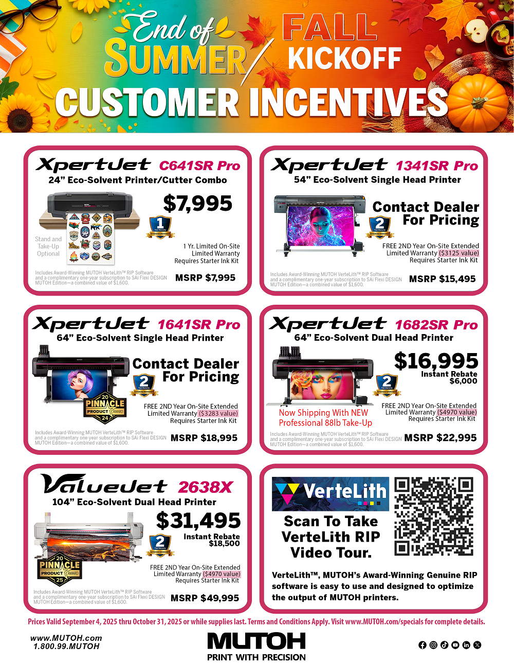Current Mutoh Specials