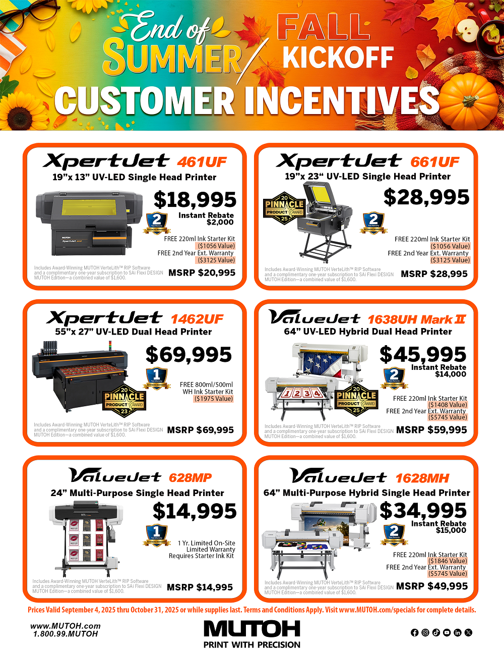 Mutoh Current Specials