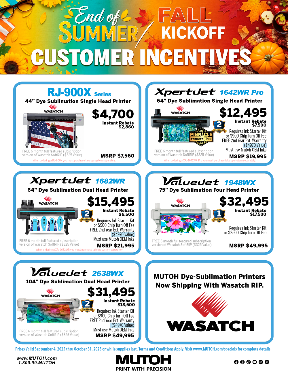 Current Mutoh Specials