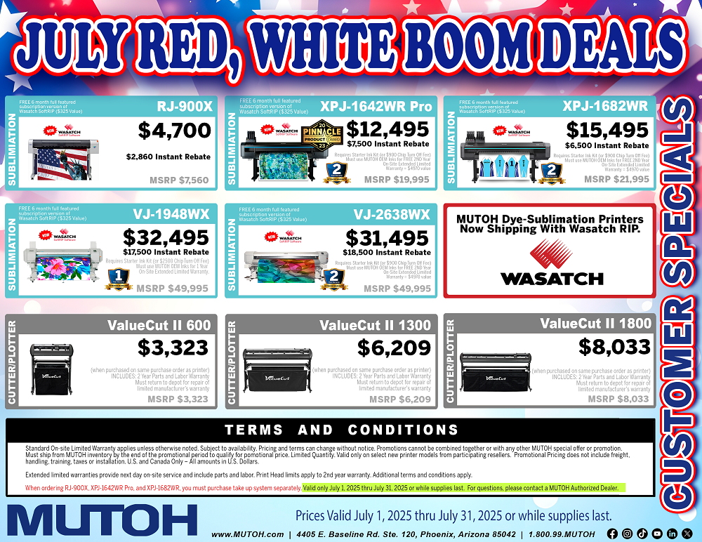 Mutoh Current Specials